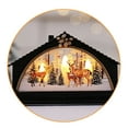 thumbnail image 5 of Christmas LED Lantern, Light up Snow Globe Lantern Santa Snowman Elk Xmas Tree Lantern Tabletops Decor for Holiday Party Night Light Gift, 6.1in Reindeer Styles, 5 of 6