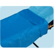 Stretcher Sheet Everyday Flat 40 X 90 Inch Blue Tissue Poly Disposable (50/CA)