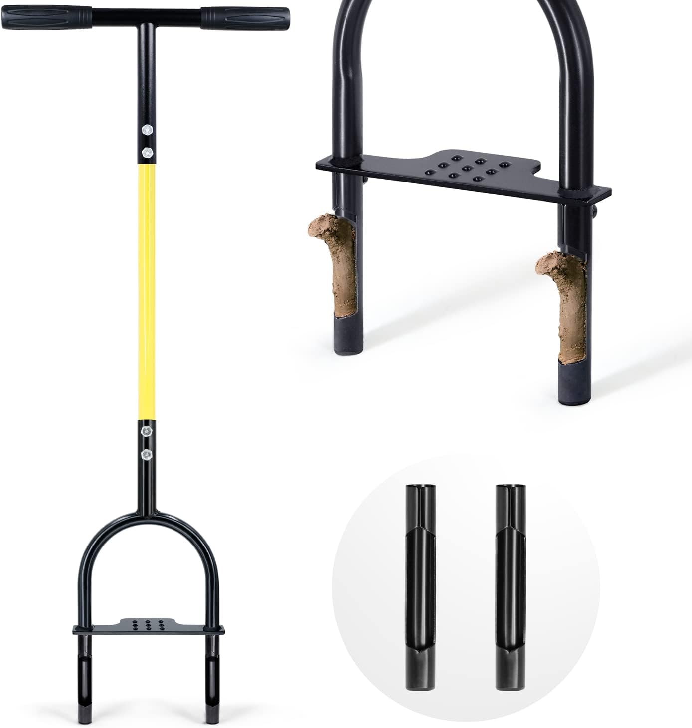 Yard Butler ID6C Manual Lawn Coring Aerator Grass Dethatching Turf