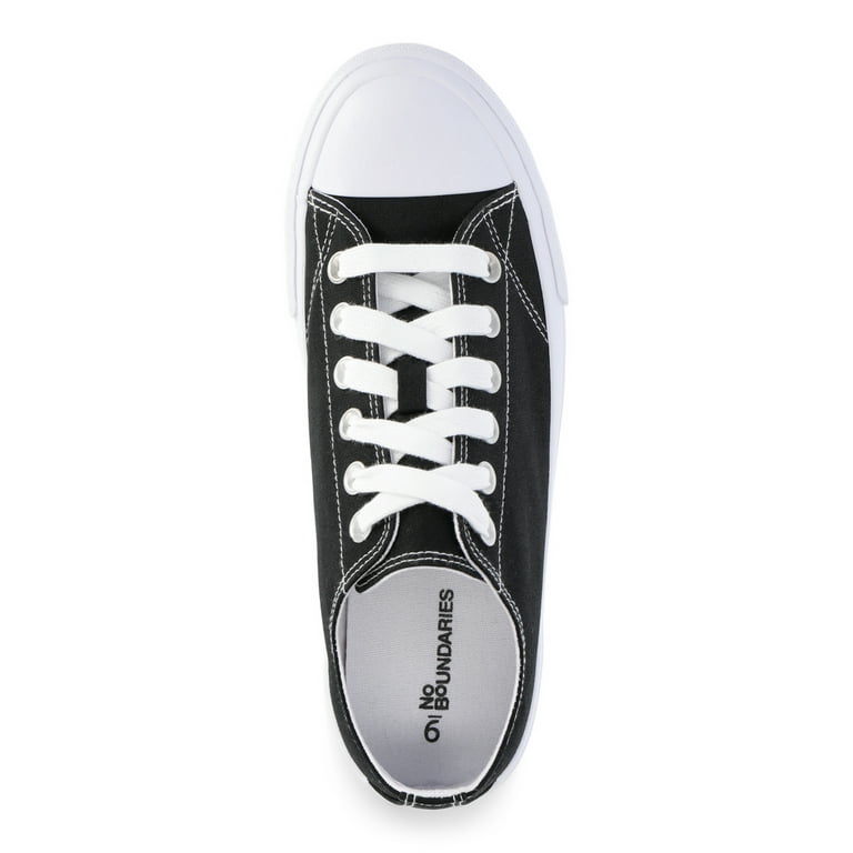 No Boundaries Classic Lace Up Sneakers Wide Width Available Women s Walmart