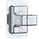 thumbnail image 1 of Soporte para cabezal de ducha, soporte de ducha universal de 2 piezas, soporte para cabezal de ducha universal ajustable de 360 ​​​​°, 1 of 5