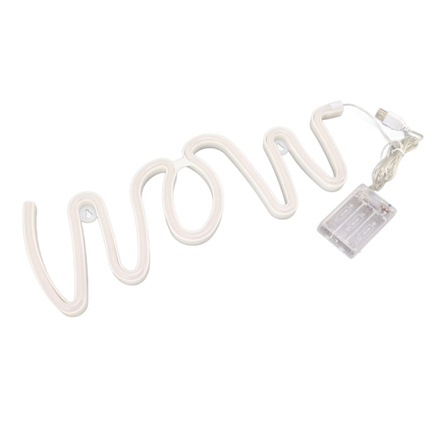 Neon Sign, LED Neon Lamp Flexible PVC ABS for Birthday Party for Wall Decor Warm Light