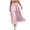 Pink, variant on ITSAME Girls Long Skirt, Cotton Breathable Loose Fit Elastic Waist Summer Comfortable Fashion Casual Skirt White 13-14T