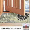 thumbnail image 3 of Gray Floral and Petal Pattern Door Rugs,Washable Non Slip Door Mats Indoor,Decorative Door Mats,Entry Mat Indoor for Entrance,Bedroom,Kitchen,Bathroom,17"x30", 3 of 6