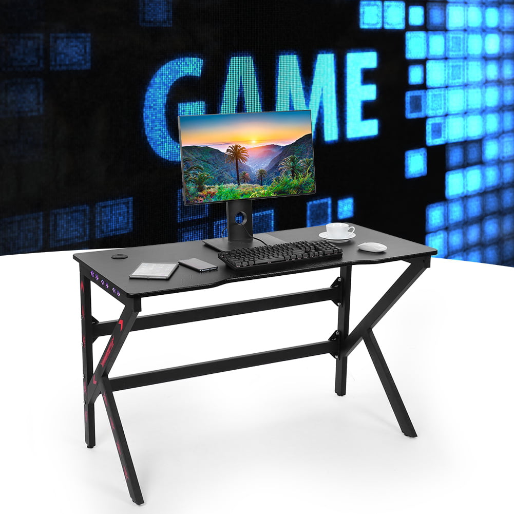 Mgaxyff Gaming Table RGB Computer Desk 120cm Ergonomic 