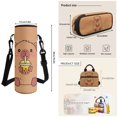 thumbnail image 7 of Yuyamidu Boba Capybara 4Pcs Backpack Set for Kids Boys Girls 17 Inch School Bookbag with Lunch Bag Pencil Case Water Bottle Sleeve Back To School Rucksack Daypack, 7 of 7