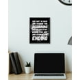 thumbnail image 3 of 8x10in Black Framed Inspirational Wall Art You Can't Go Back Sayings Office Home Decor Motivational Quote Encouraging Positive Posters Prints, 3 of 4