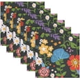 thumbnail image 6 of GZHJMY Blooming Flowers Napkins Reusable Washable Cloth Napkins Set of 4, Soft Comfortable Dinner Napkins for Family Weddings Holiday Party 20 X 20 Inch Washcloths, 6 of 7