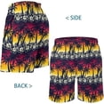 thumbnail image 3 of JASGARDE Men's Swim Trunks Hawaii Series Pattern Fashionable Sports Beach Shorts with Pockets Size S-3XL, 3 of 5