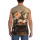 thumbnail image 4 of Fotbe Vintage Peonies Rustic Charm Men's Camiseta sin Mangas Estampada para Hombres, Playera Casual para Gimnasio, Entrenamiento, Playa-Small, 4 of 7