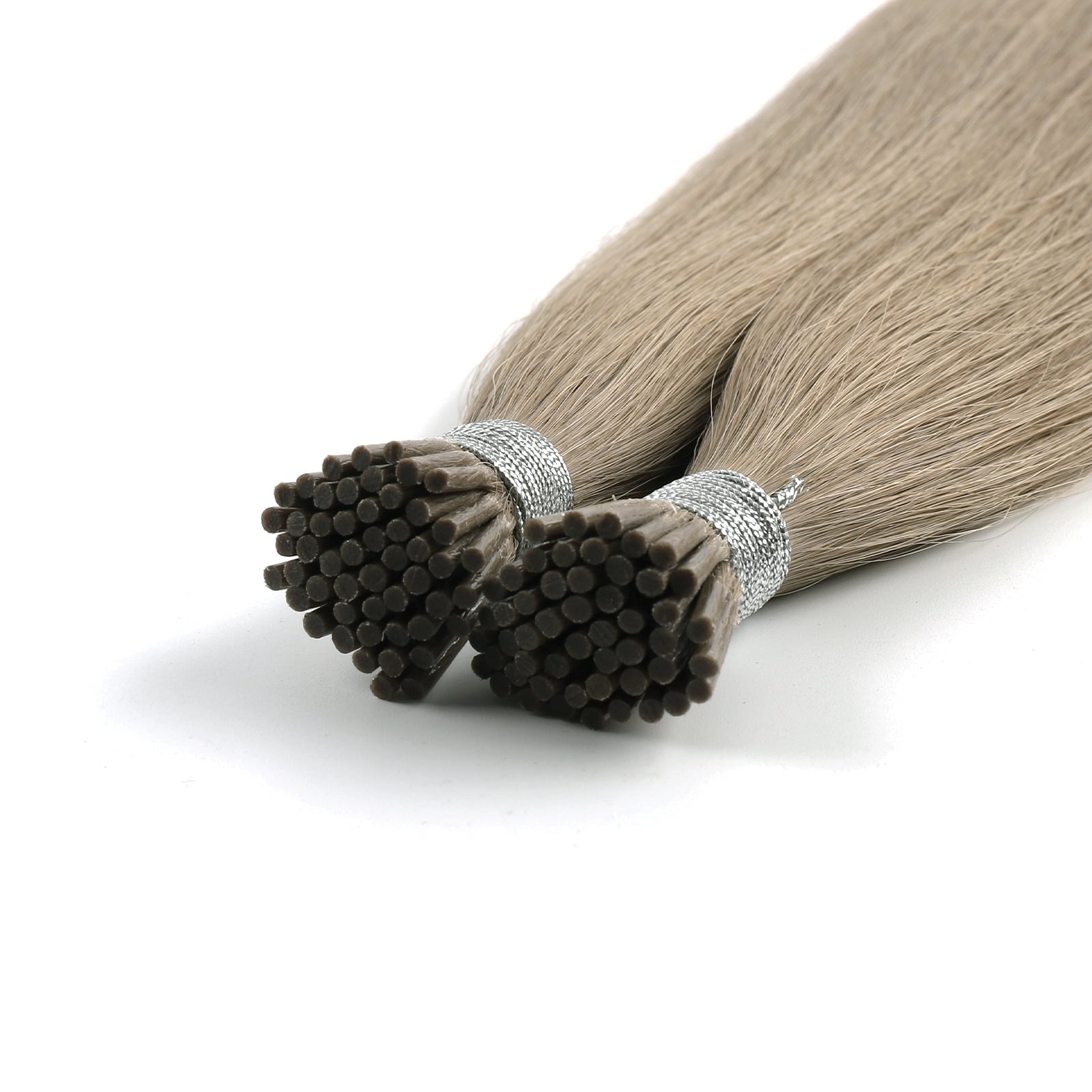 Sassina Hair I-Tip Hair Extensions 100% Virgin Human Hair Sandy Brown #18A 18 Inch 50 Strands 50g