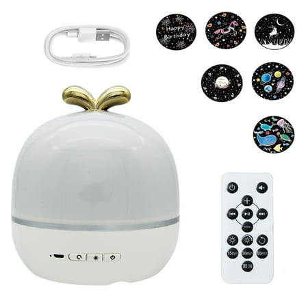 

Hi.FANCY Night Lamp Home Bedroom Projection Night Light USB Rechargeable Remote Control Light Type 1