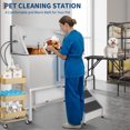 thumbnail image 2 of Stainless Steel Dog Grooming Tub - 50in Professional Bath with Right Sliding Door & Ramp (Polished Silver) for Small/Large Dogs, 2 of 7