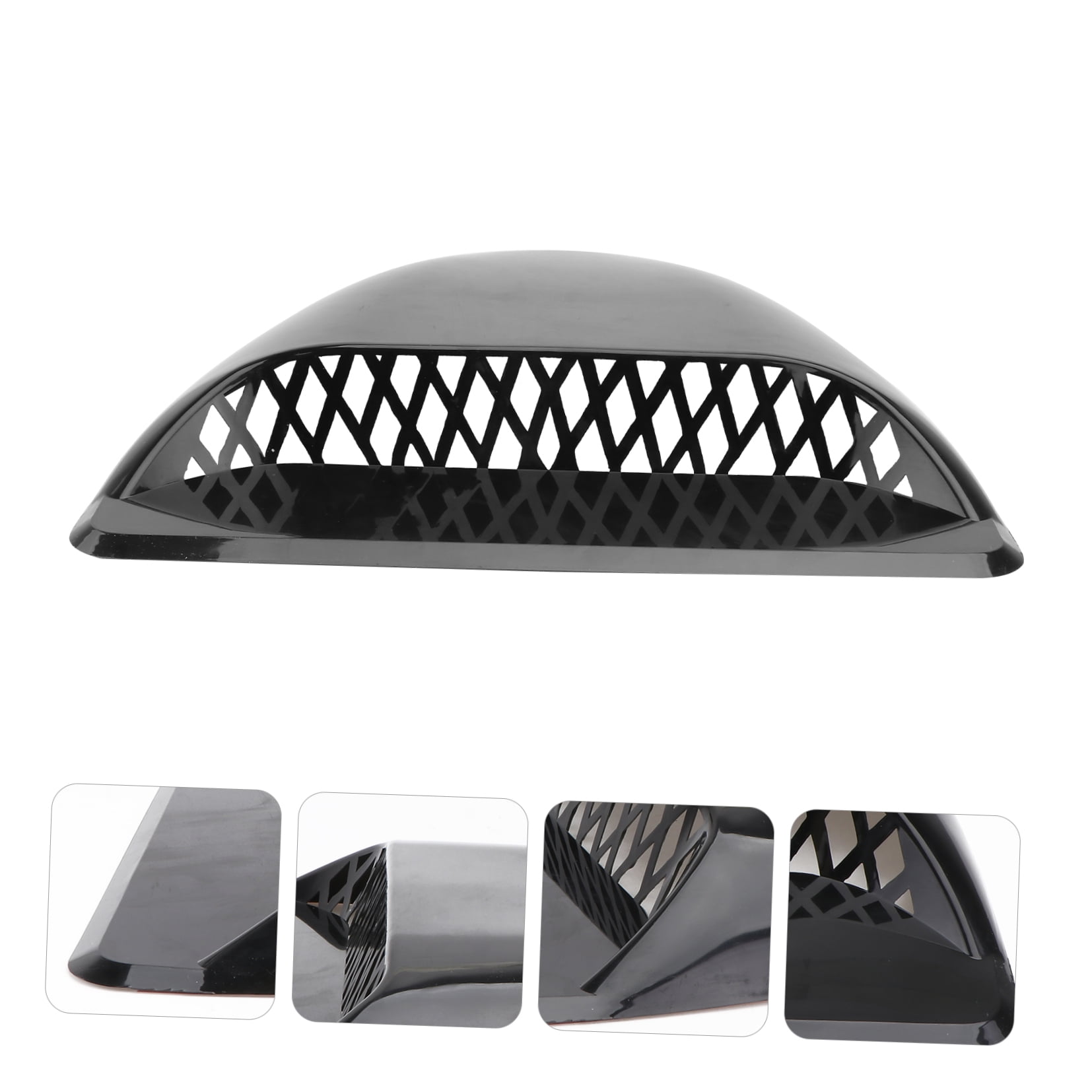 COMPUKAS Black ABS Car Air Intake Hood Vent Cover Replacement Part, 1-Pack for Vehicle Engine Performance