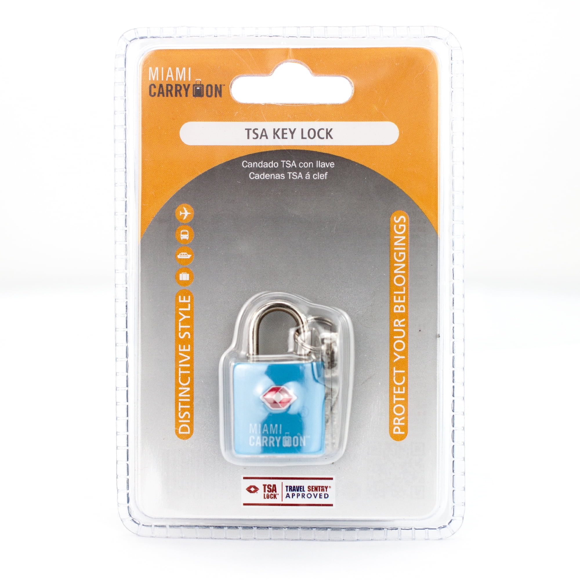 TSA Keyed Luggage Lock Dark Blue TSA Lock Miami CarryOn TSA Approved Padlock