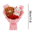 thumbnail image 3 of 11.8" Medium White Cow Stuffed Animal Plush Bouquet - Adorable Valentine's Day Gift, Ideal Present for Back to School & Romantic Gifting, 3 of 4