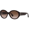 thumbnail image 2 of Ralph Lauren Womens Rl8191 Oval Sunglasses Shiny Dark Havana/Brown Gradient 55 Millimeters, 2 of 5