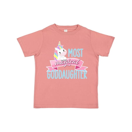 

Inktastic Most Magical Goddaughter- Cute Unicorn Gift Toddler Toddler Girl T-Shirt