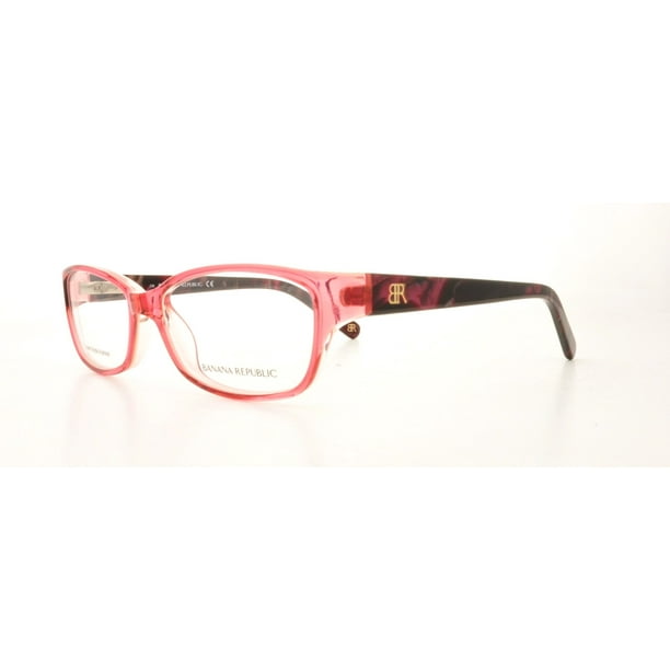 BANANA REPUBLIC Eyeglasses BUFFY 0JZU Burgundy Marble 53MM Walmart