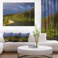 thumbnail image 1 of Lake on Alaska under Clouds - Landscape Canvas Art Print, 1 of 3