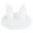 Transparent, variant on Joernso Cup Cover Bright Color Bunny Ears Shape Cute Cold Beverage Cup Lid for Drink