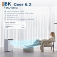thumbnail image 6 of JoanKaren 8000 BTU Portable Air Conditioner,Up to 350 Sq.Ft.,Cooling,Dehumidifier,Fan,Sleep,24H Timer&Installation Kit,White with Black Control panel, 6 of 10
