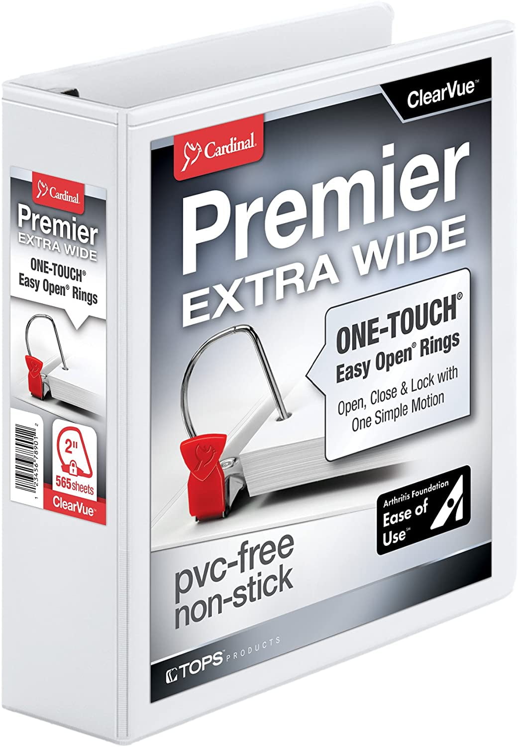 Cardinal Premier ExtraWide 3Ring Binder, 2", Easy Open