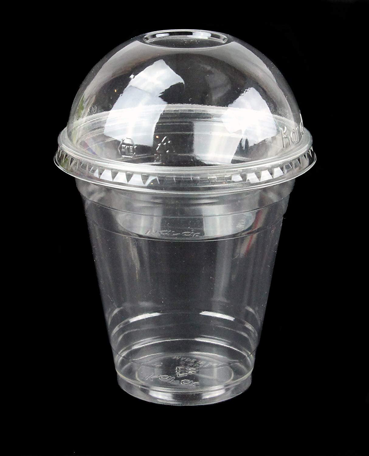 25 Counts Shop-Tek 9-Oz Clear Plastic Cup with with Parfait Insert & Dome Lid 