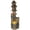 Brown 540, variant on 3-Tier Rustic Tree Trunk Fountain with Birdhouse, Outdoor Waterfall Bird Bath with LED Lights for Garden Patio Deck Porch Decor, Brown Resin 11L x 10.75W x 34.75H inches