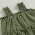 thumbnail image 4 of Bébé Fille Robe d'Été en Lin Sans Manches Volant Bébé Princesse Mignonne Robes Robe de Soleil, 4 of 6