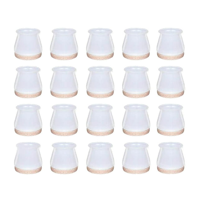 Protectores de silicona para el de s patas de s sils, evita arañazos y ruidos sin marcas, protectores transparentes para los pies de - W gran ronda Sunnimix Protectores de suelo de piernas