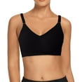 thumbnail image 3 of Sngxgn Women's No Side Effects Underarm and Back-Smoothing Comfort Wireless Lightly Lined T-Shirt Bra(Black,XXL), 3 of 8