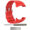 thumbnail image 5 of Matsuzay Reemplazo de correa de deportiva de silicona con herramientas para reloj inteligente M430 correa de ajustable para Polar rojo 2piezas, 5 of 5