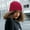 Red, variant on Herrnalise New Autumn And Winter Hat Ladies Protective Hairstyle Warm Wool Knitted Satin Hat