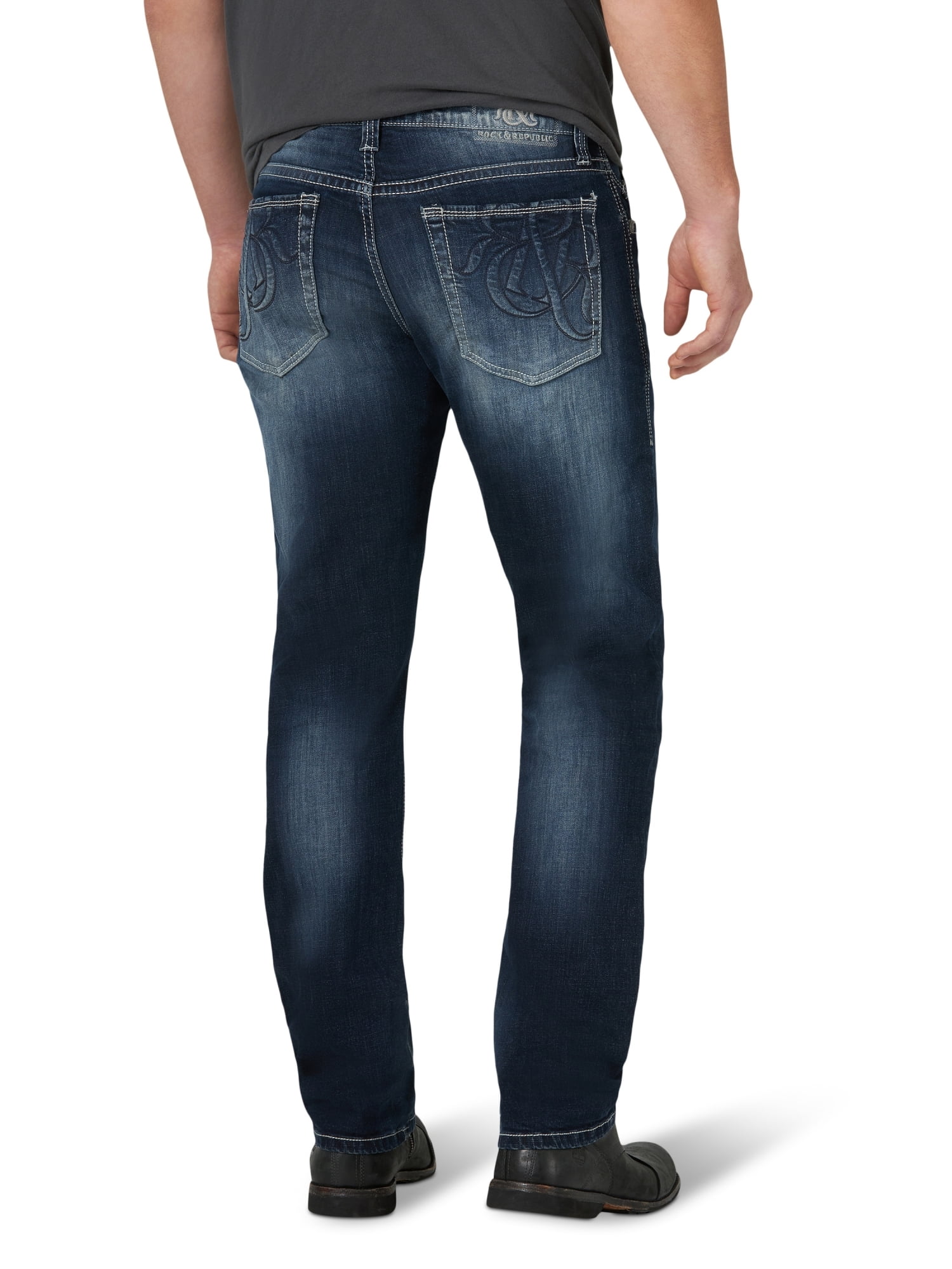 Rock & Republic Men's Slim Straight Jean with Ultra Comfort Denim