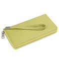 thumbnail image 2 of Womens Wallet RFID Blocking Leather Zip Around Wallet Large Capacity Long Purse Credit Card Clutch Wristlet Lemon Yellow, 2 of 7