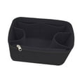 thumbnail image 5 of Milageto Purse Organizer Insert for Handbags Cosmetic Bag Handbag Organizer Black 34x13x22cm, 5 of 8