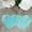 Light Blue, variant on PiccoCasa Wool Imitation Sheepskin Double Heart Shaped Area Rug for Home, 4 x 2 Ft Pink
