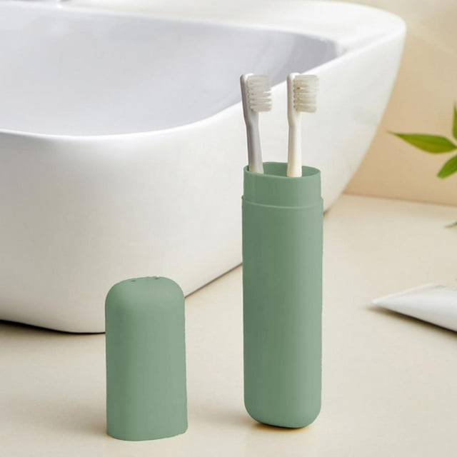 Feltree Portable Travel Toothbrush Box - Compact Hygienic Storage Case for Toothbrush and Toothpaste, Easy to Carry for Trips and Home Use