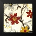 thumbnail image 2 of Brey 12x12 Black Modern Framed Museum Art Print Titled - Floral Vines II, 2 of 5