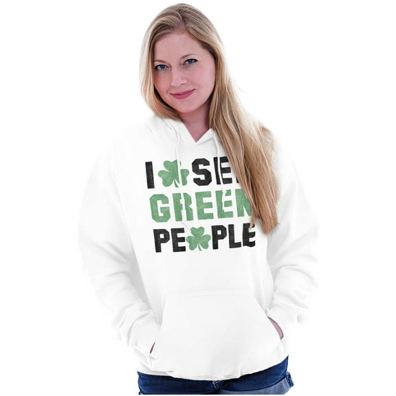 Funny Saint Patrick's Day Irish Pride Hoodie Sweatshirt Women Men Brisco Brands S