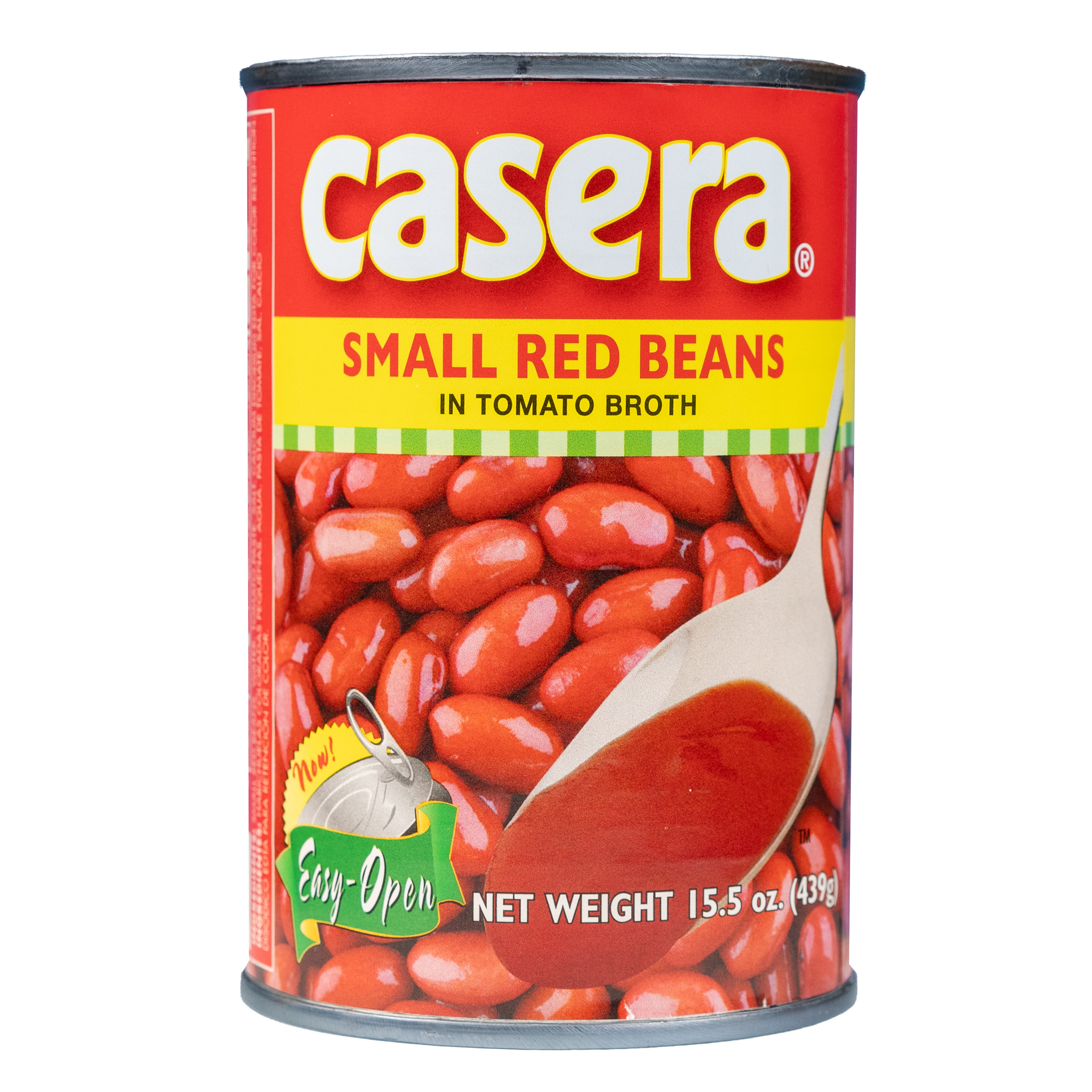 Casera Small Red Beans in Tomato Broth, 15.5oz, Easy Open Can
