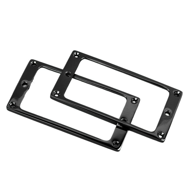 Pickup Mounting Ring Cover, Electric Guitar Pickup Frame Easy Installation 2PCS for Humbucker Pickups Silver,Black,Gold