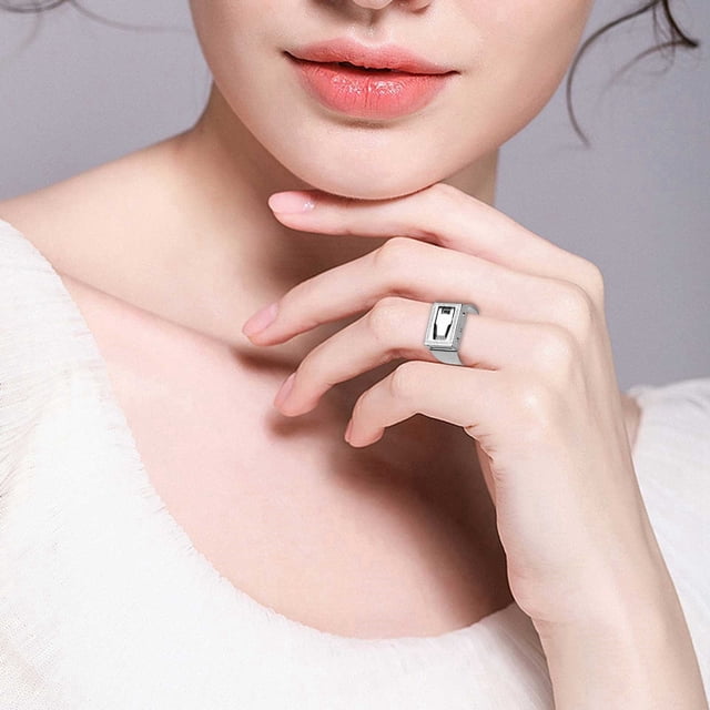 iju7gthy Ensemble de Bagues d'Orteils Or et Argent Bicolore Bague Auto-Agrippante Cachée Réglable en Acier Inoxydable Multi-Anneaux et Poches Utiles pour Camping Pêche Maison Urgence