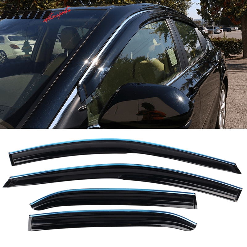 Compatible with 1821 Toyota Camry Mugen Style Acrylic Window Visors