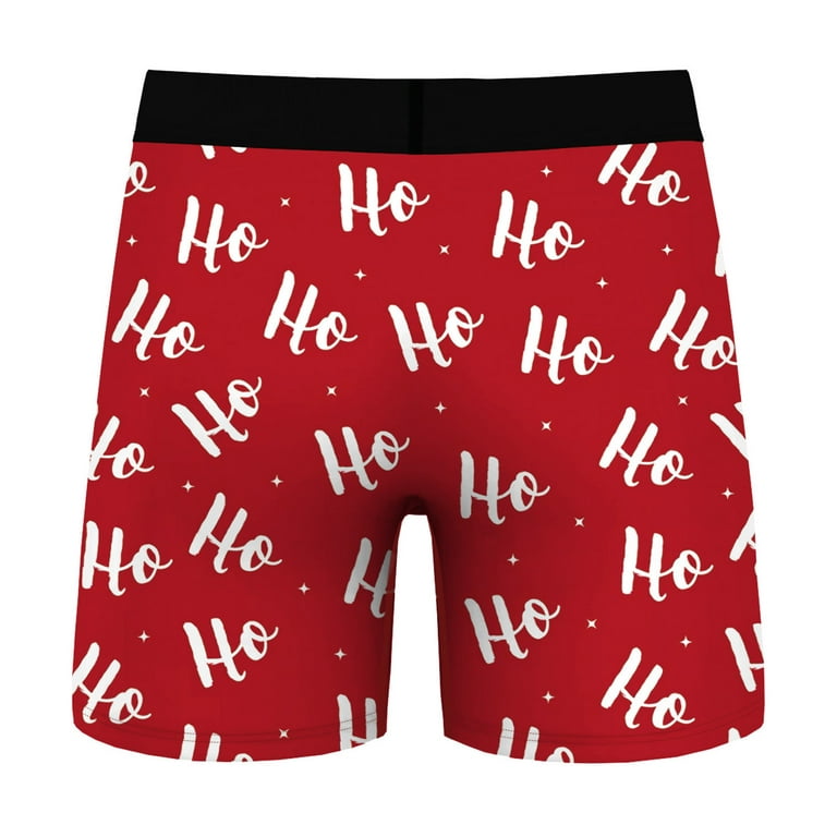 iiniim Men's Christmas Tuxedo Boxer Briefs Underwear Santa Claus Costume  Cosplay Shorts Trunks Lingerie 