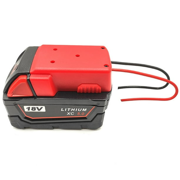 Câbles De Démarrage Pour Voiture Avec Adaptateur Pour Batterie Milwaukee M18, Câble 11 AWG, Adaptateur De Démarrage Pour Voiture Utilisant Des Outils De Batterie, Câbles De Démarrage Portables Pour