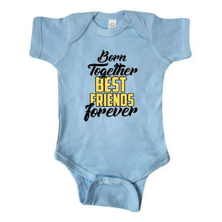 

Inktastic Born Together Best Friends Forever Gift Baby Boy or Baby Girl Bodysuit