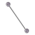 thumbnail image 1 of Industrial Barbell 14GA with Epoxy Coated Ferido Balls (Sold Individually), 1 of 8