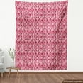 thumbnail image 3 of Ambesonne Pink White Fabric by the Yard Upholstery, Vintage Geometric, 10 Yards, Dried Rose White, 3 of 4